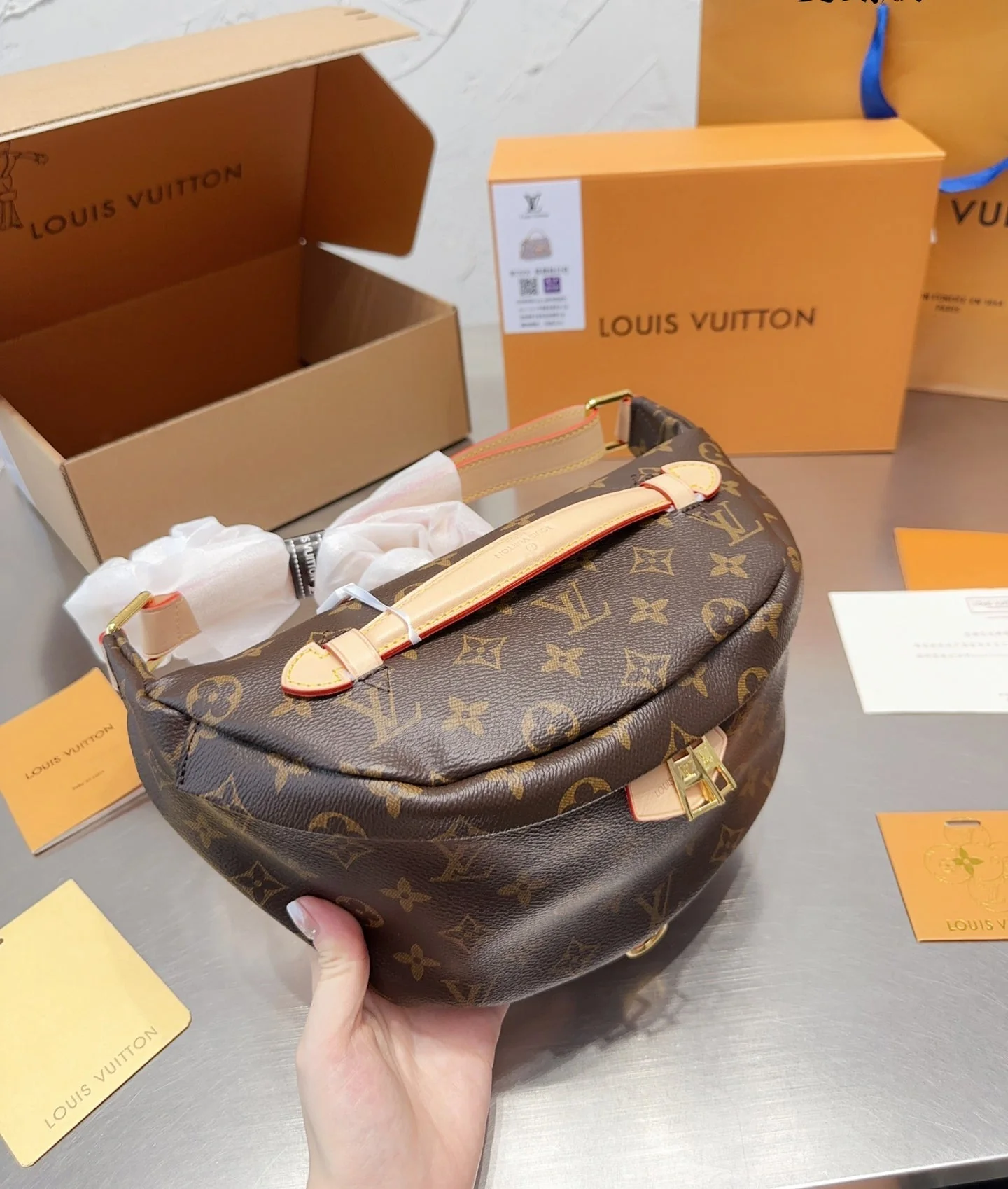 American retro fashion waist bag