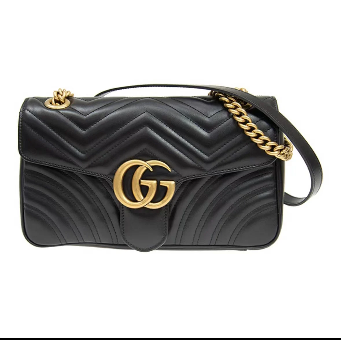 black shoulder bag Size 26*7*15cm