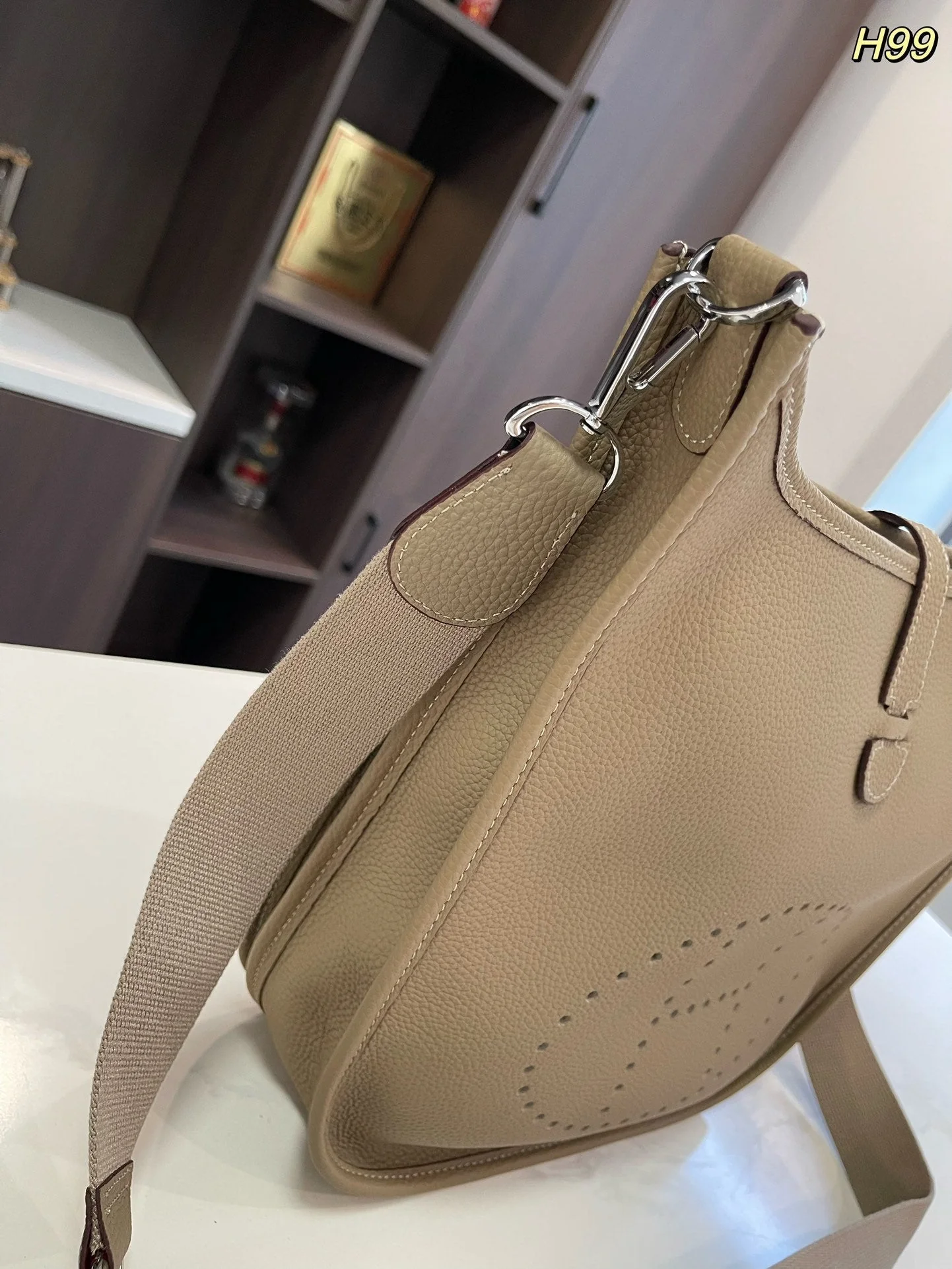 Cowhide Underarm Bag