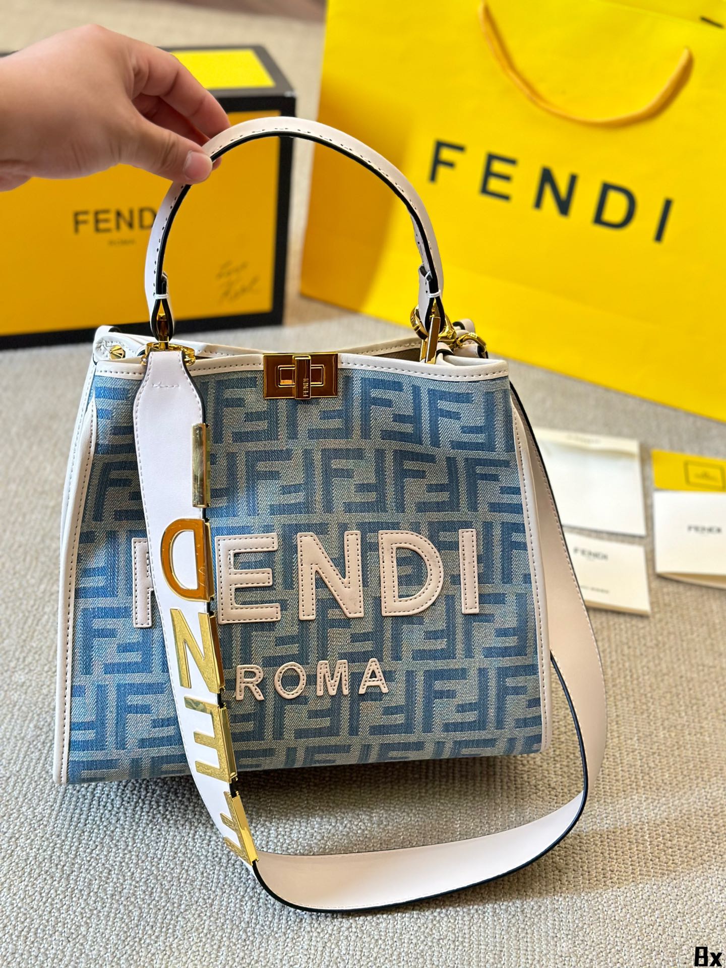 Classic Elegant Fashion Denim Tote Bag