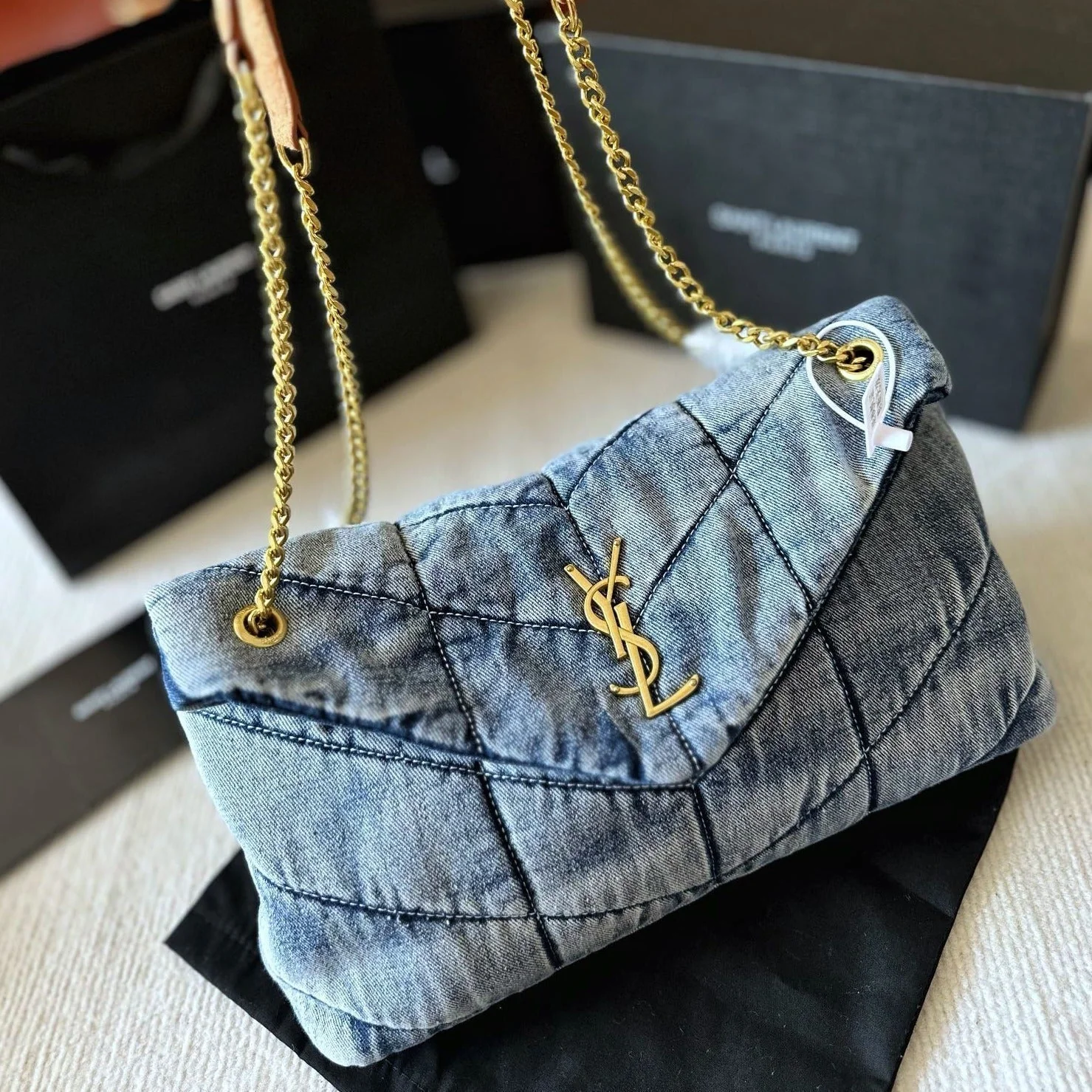 Excellent value for money washed denim bag