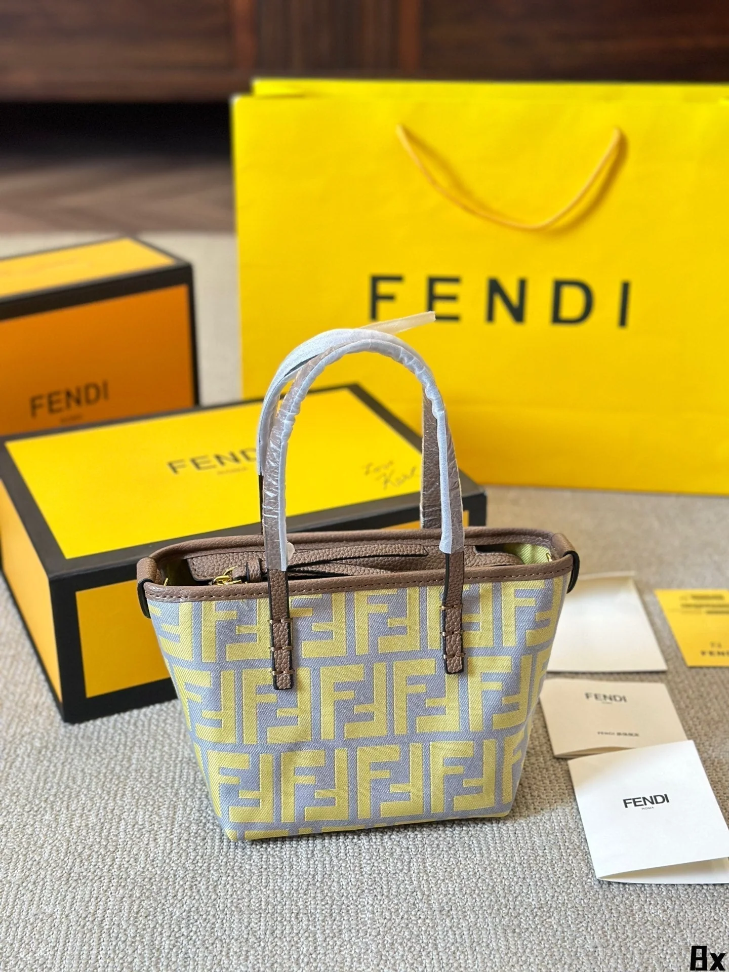 Monogram Roll mini basket