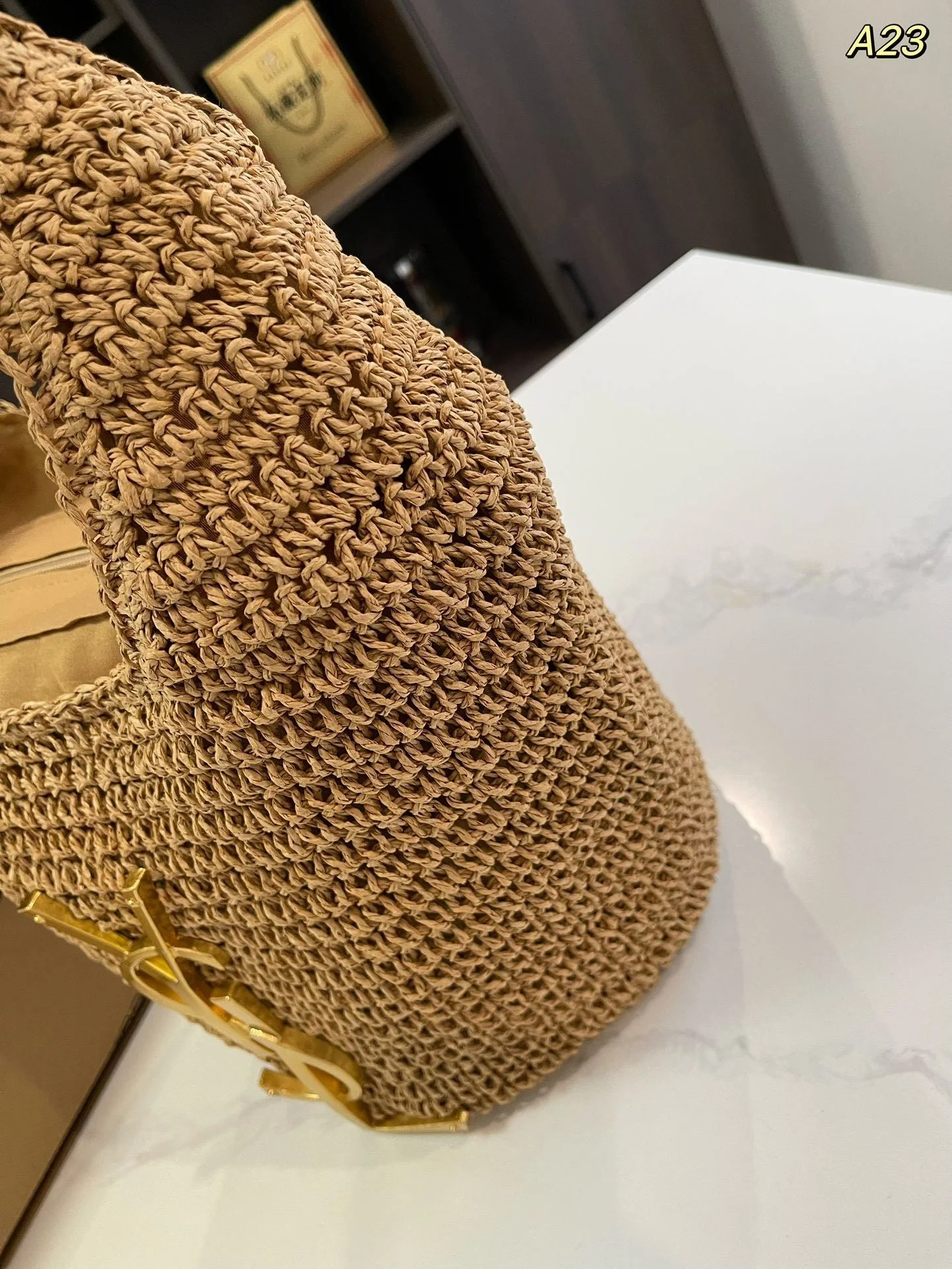 Raffia Woven Shopping Bag