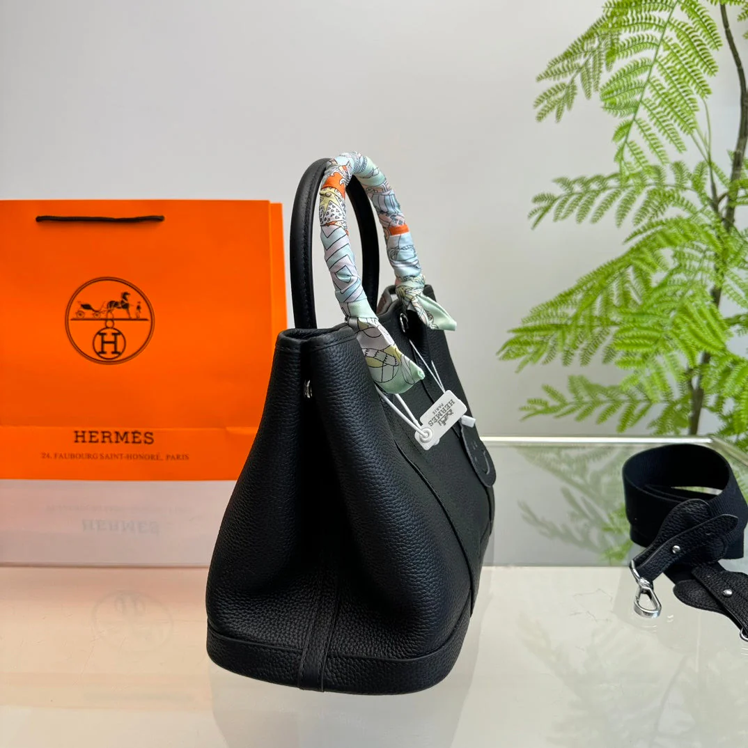 Pure cowhide tote bag garden bag size 30.15.20