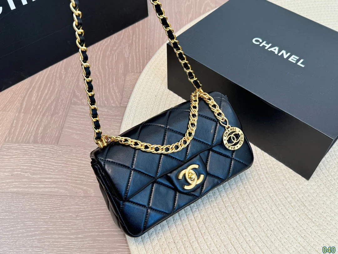 High-end fashion gold coin bag