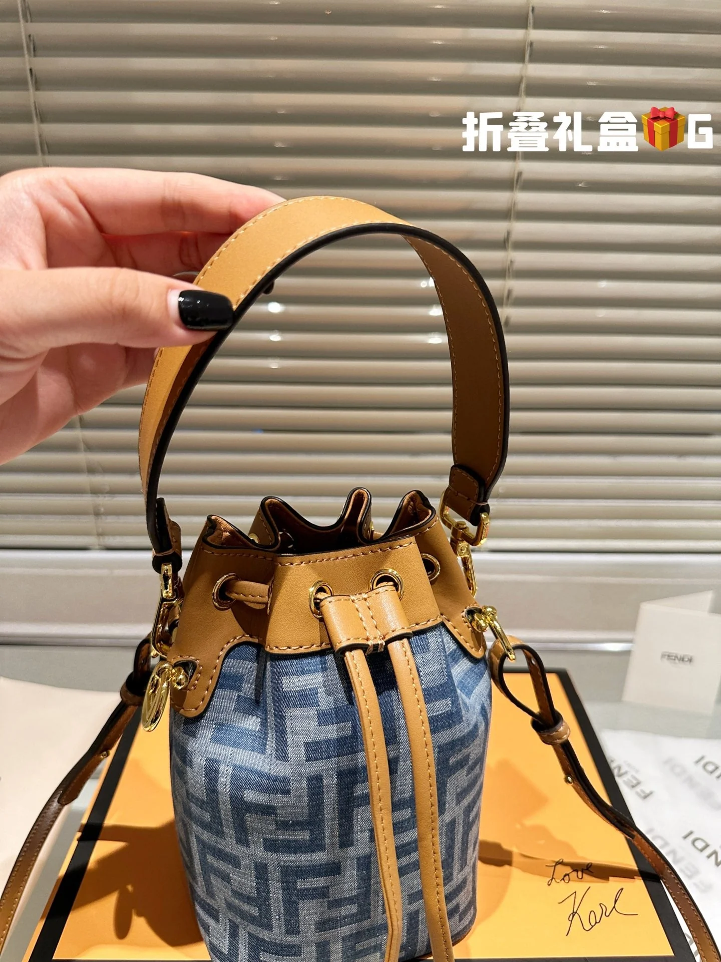 Popular fashionable bucket bag