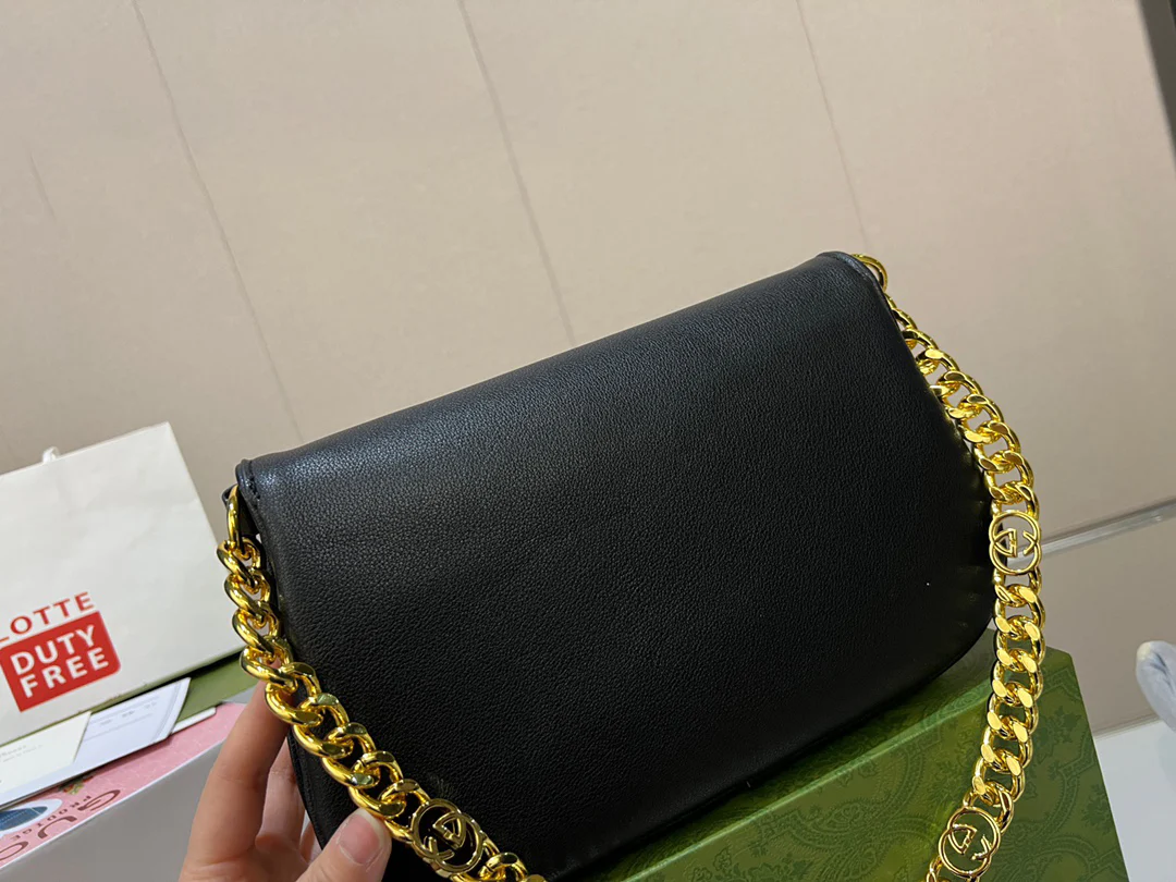 BLONDIE cowhide crossbody bag