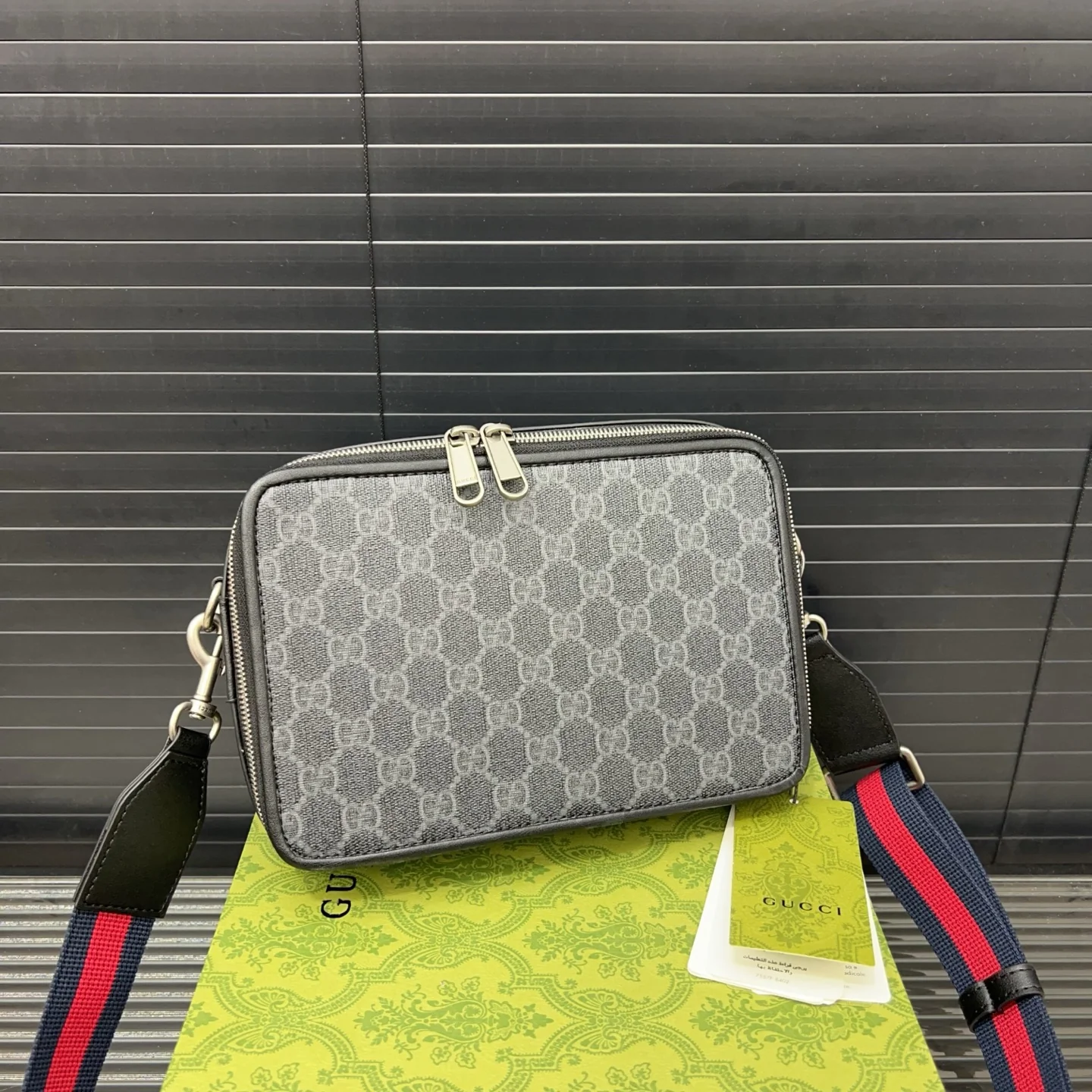 Fashion calfskin camera bag 14 x 22 cm