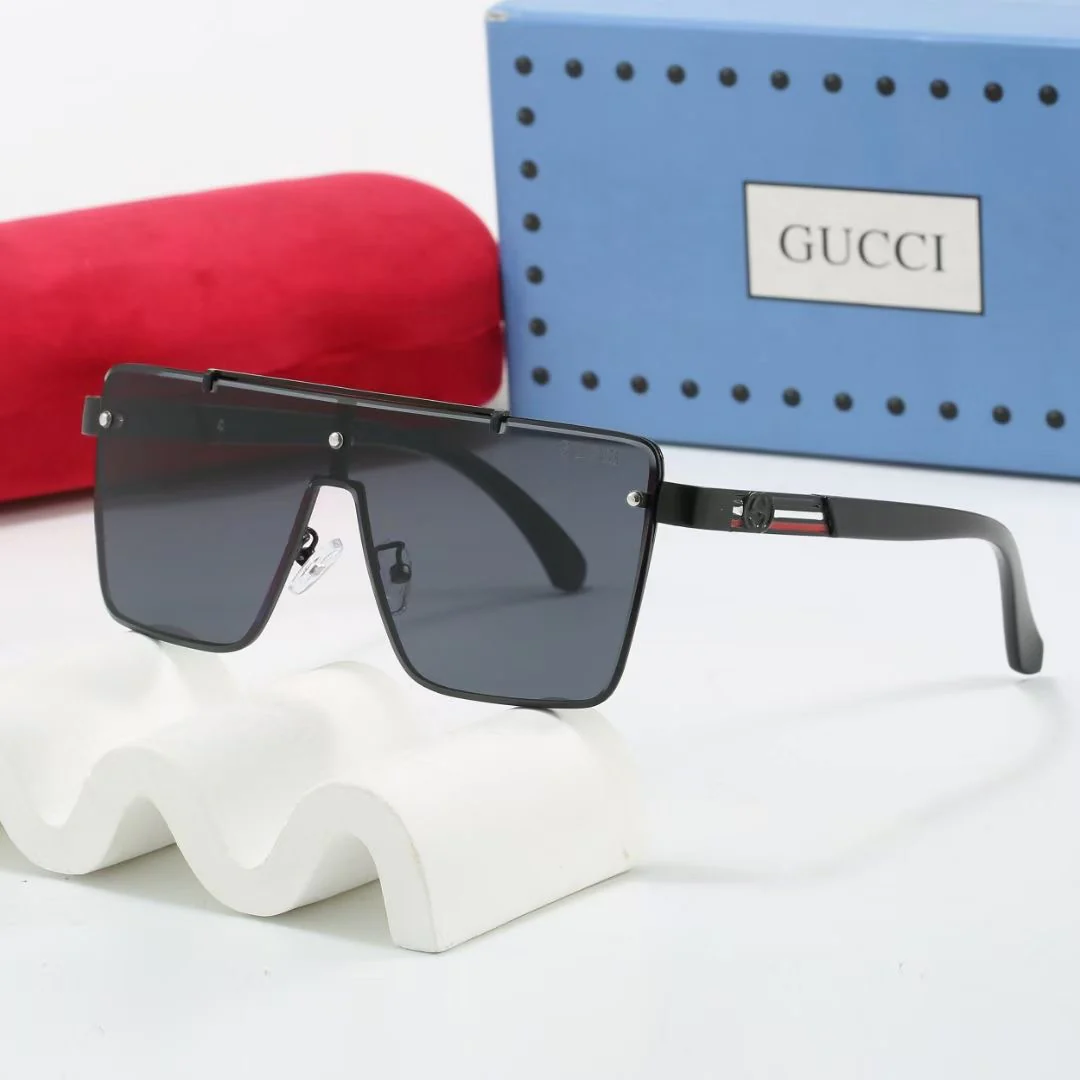 Rimless square-cut sunglasses