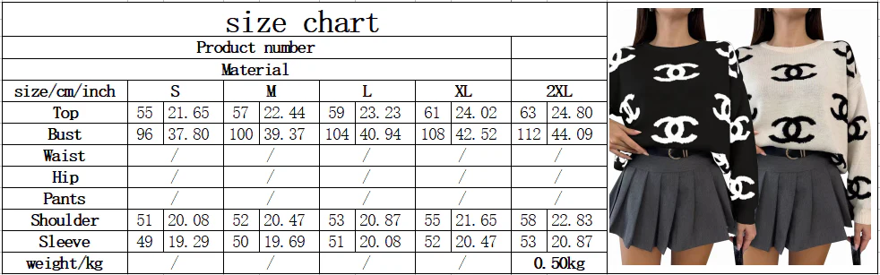 Winter sweater round neck long sleeve top