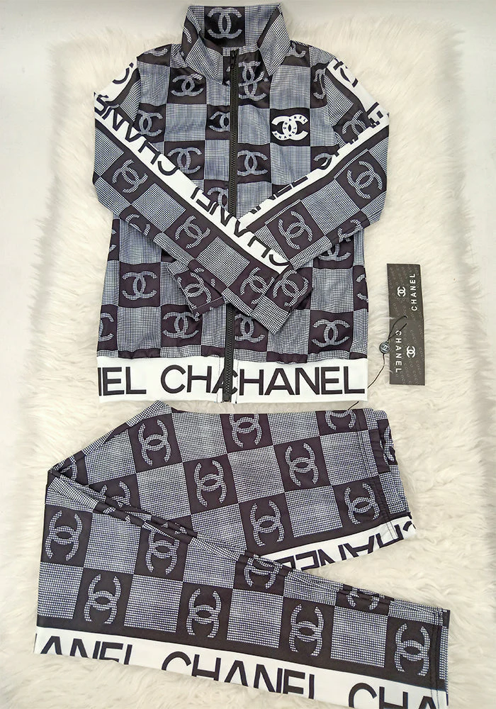 Casual temperament and trendy brand slim fit zipper autumn and winter jacket suit