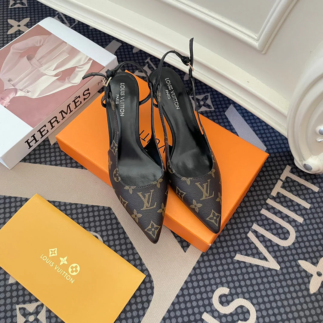 Early summer sheepskin printed high heels 8.0CM high