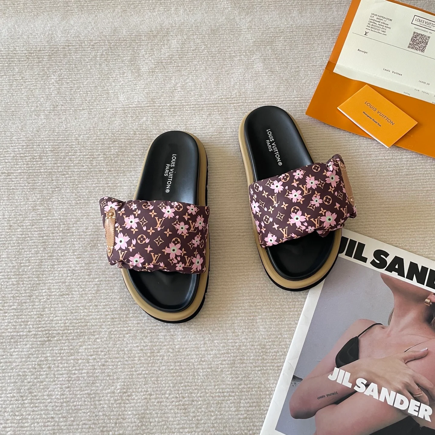 Velcro thick-soled slippers