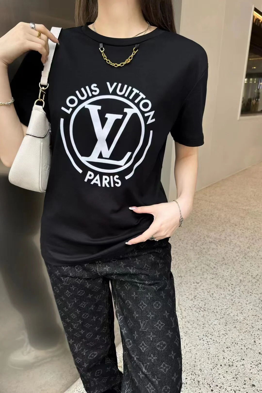 logo print short-sleeved T-shirt