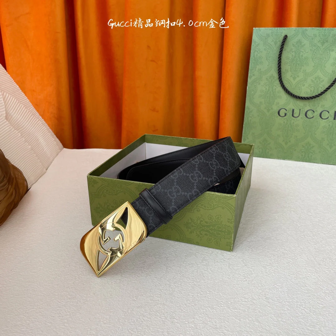 Printed steel buckle belt width 4.0cm