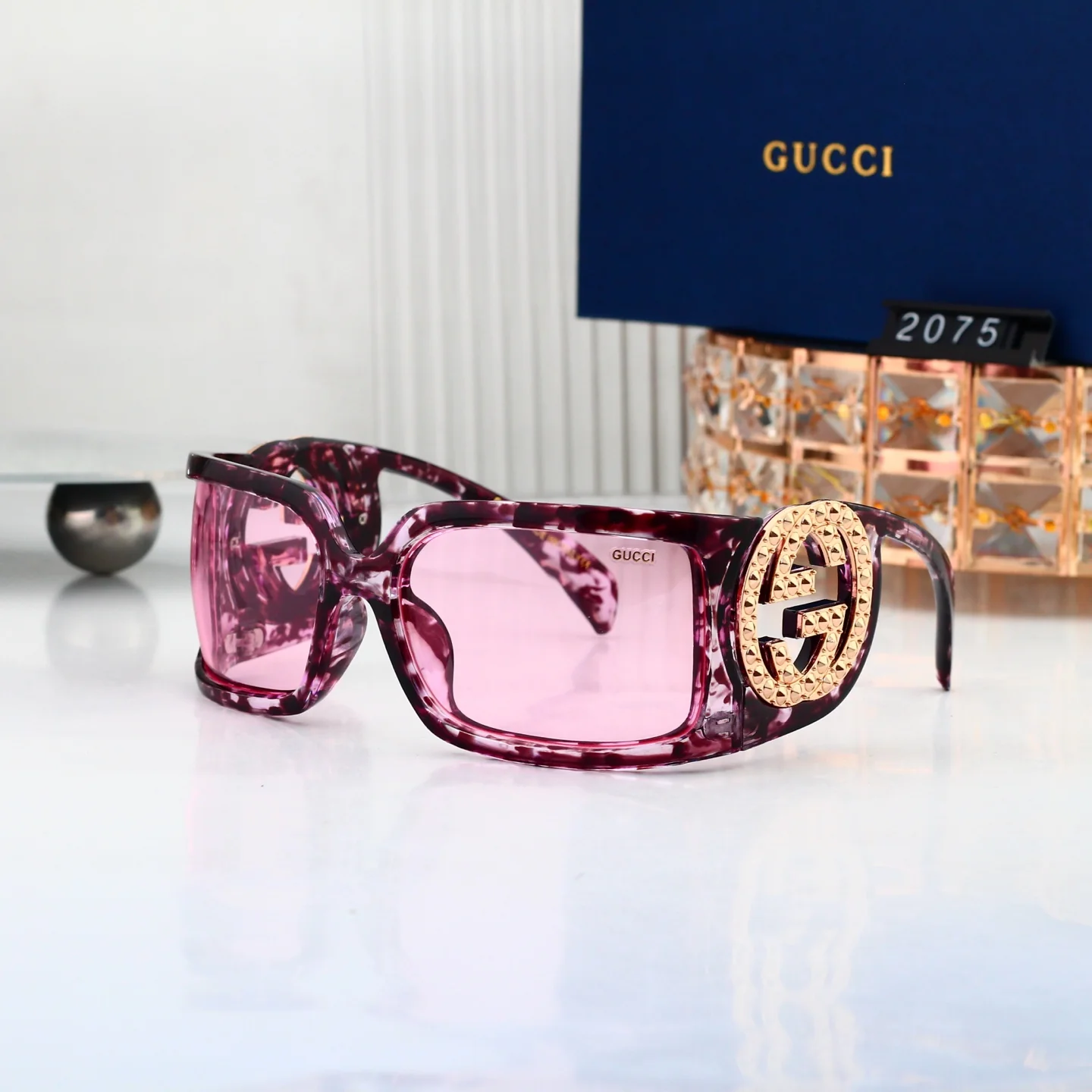 Large square frame sunglasses