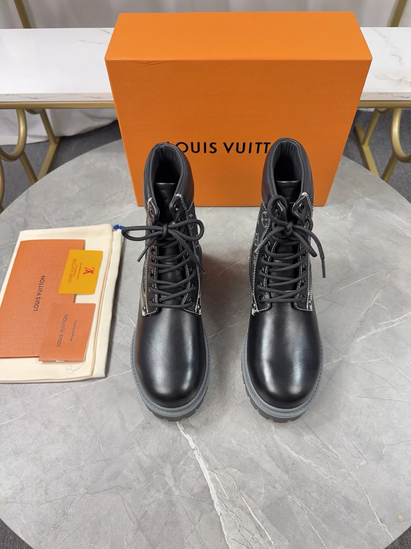 Embossed Yellow Boots ▪️Sole Thickness: 3.5cm