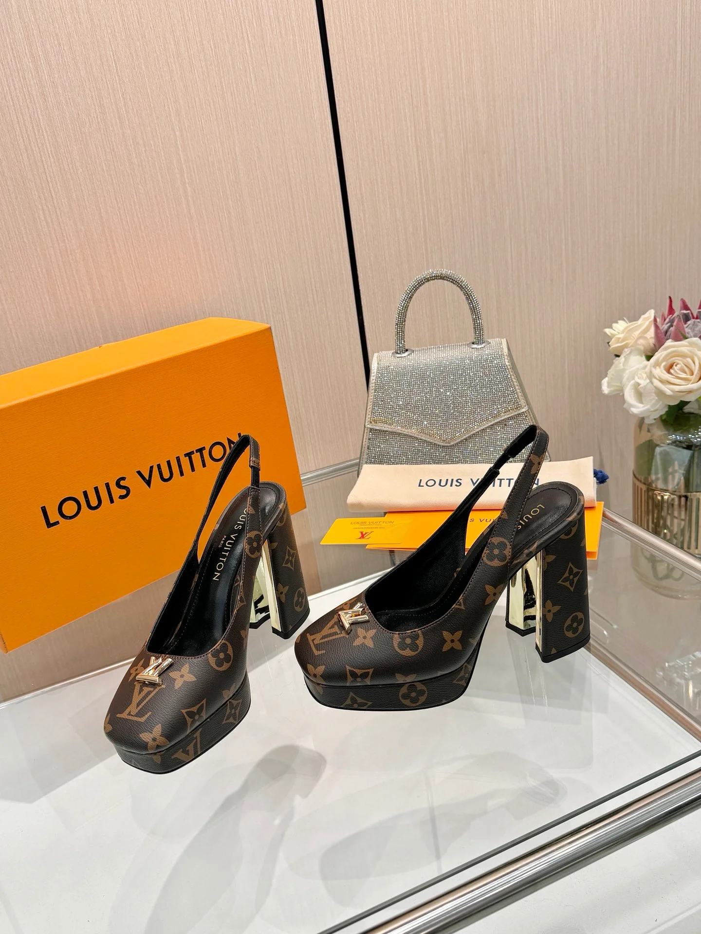 Platform Slingback Shoes