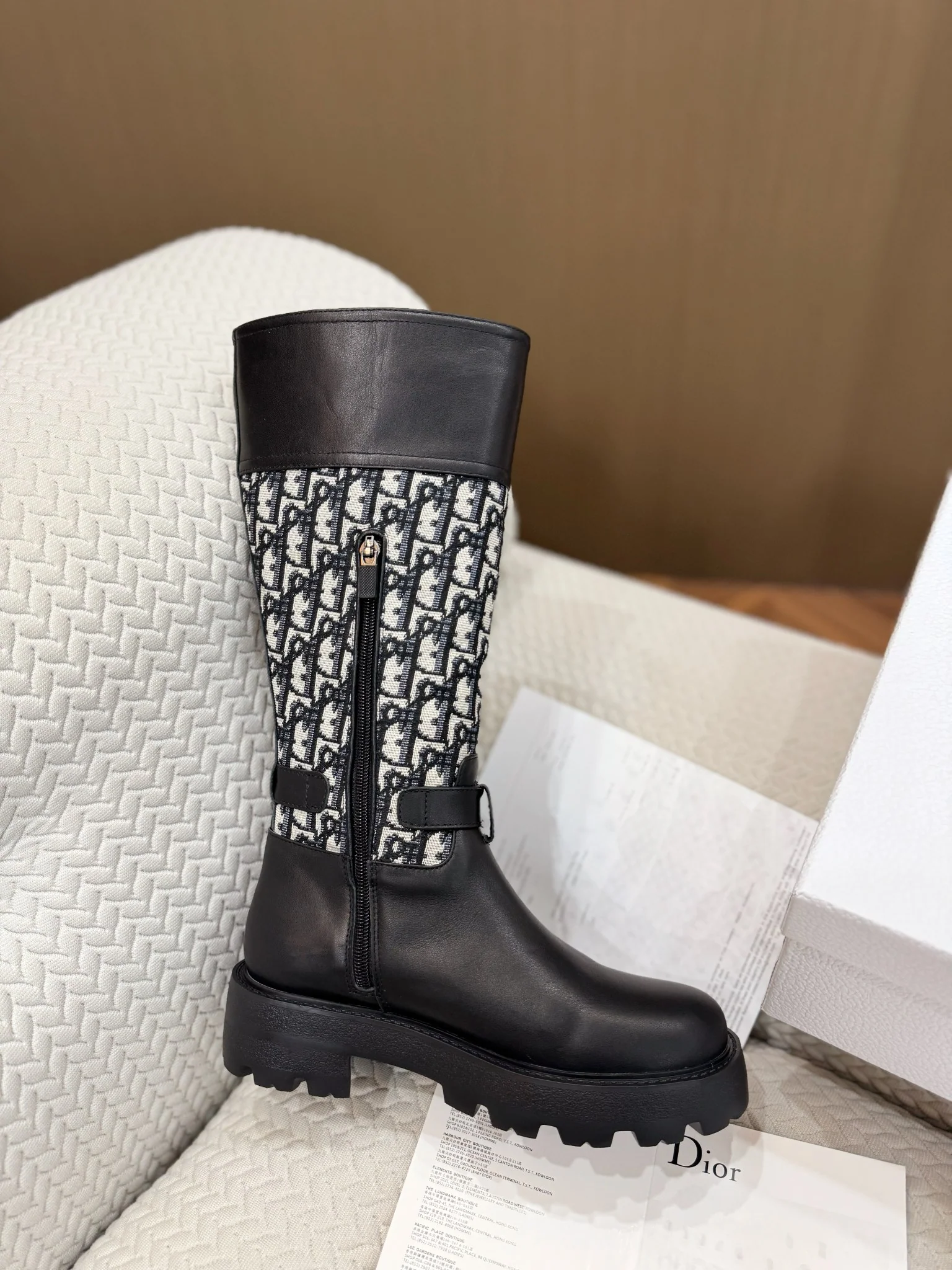 British-style brogue boots.