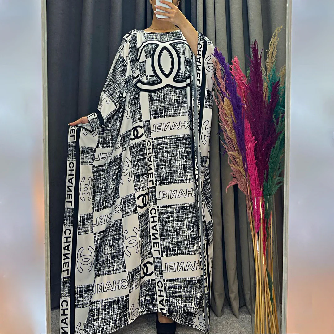 Round neck loose dress