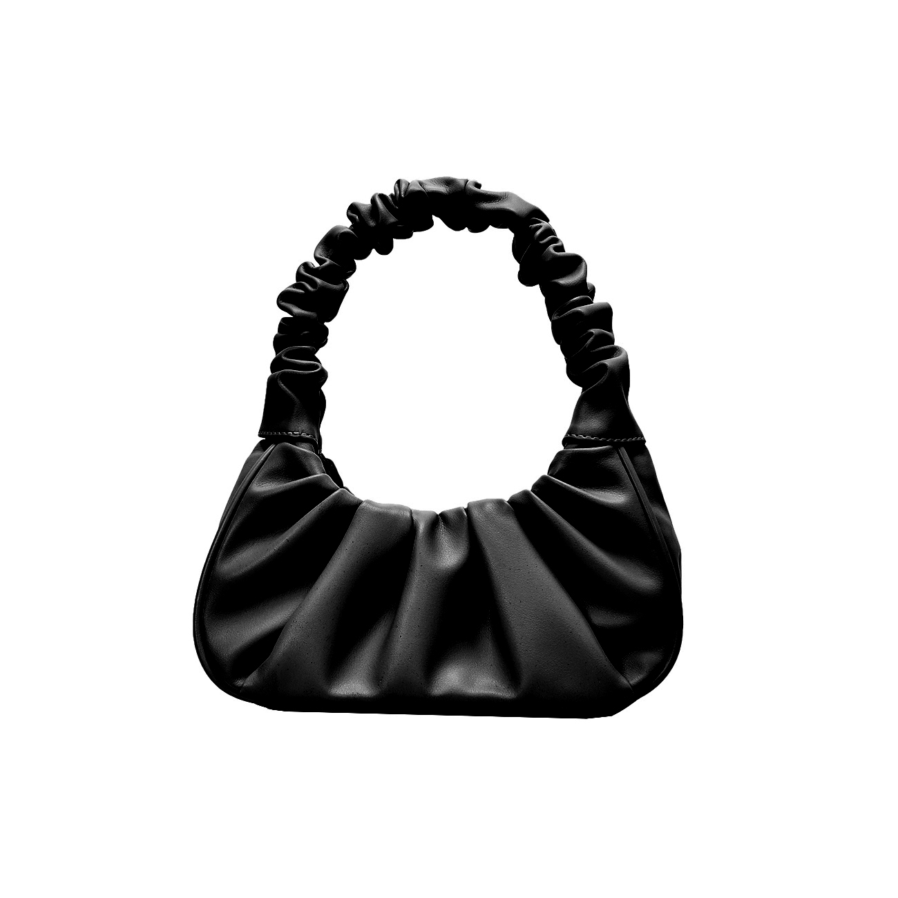 Pleated One Shoulder Handbag