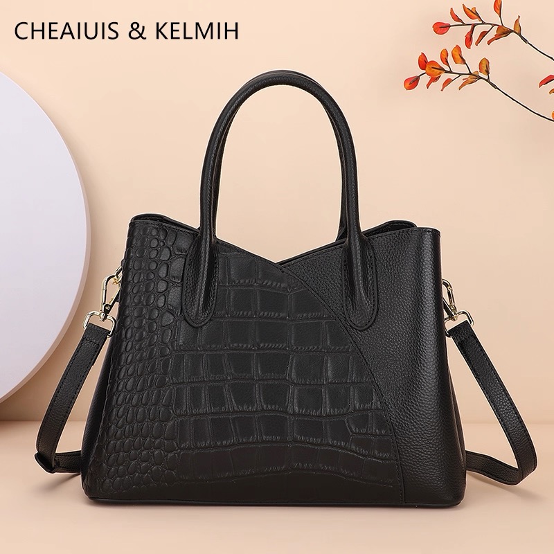 Top layer cowhide red mother bag - 2025 new model - elegant brand - wedding bag - handbag - leather crossbody bag - women's bag