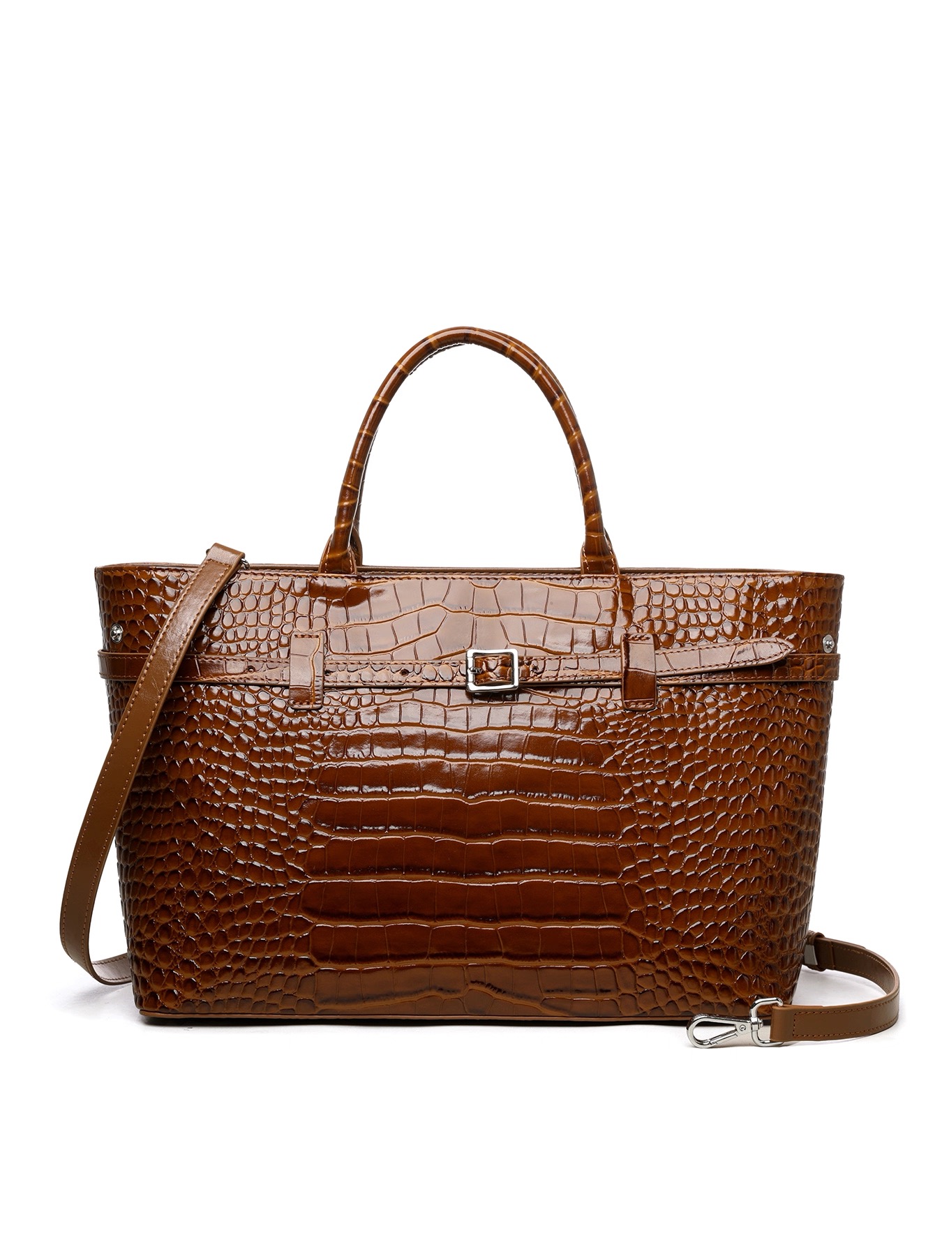Women's 2025 New Style High-end and Elegant Crocodile Pattern Leather Tote Bag, Shoulder Bag, Crossbody Bag, Handbag for Commuting