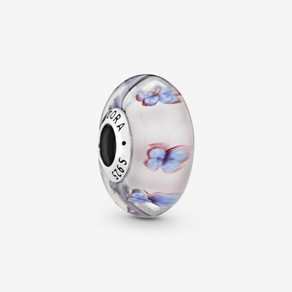 Butterfly Pink Murano Glass Charm