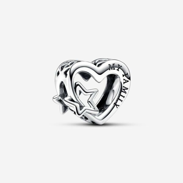Openwork Family Heart & Star Charm Disney