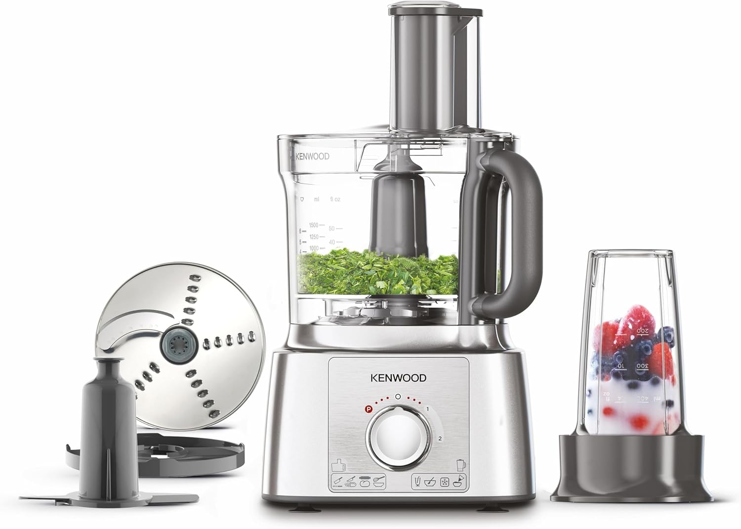 enwood FDP65.180SI All in 1 Food Processor Multipro Express, Silver