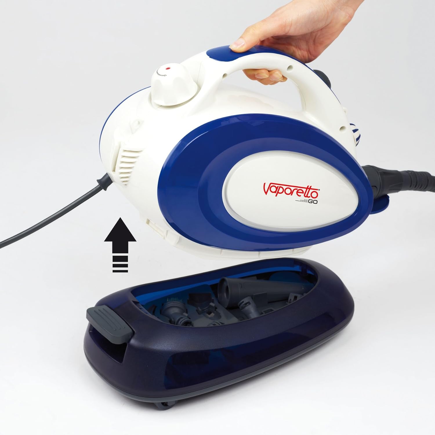 Polti Vaporetto Go Steam Cleaner, 3.5 Bar, 0.75 L Tank, 14 Accessories