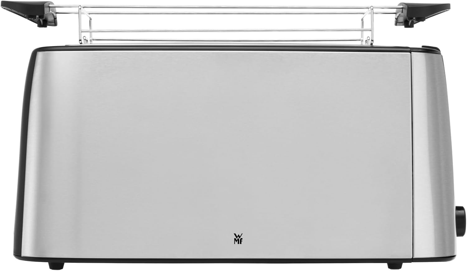 WMF Bueno Pro Long Slit Toaster with Roller Attachment 4 Slices XXL Toast Crisp Function 6 Levels of Gilding 1550W Matt Stainless Steel Toaster