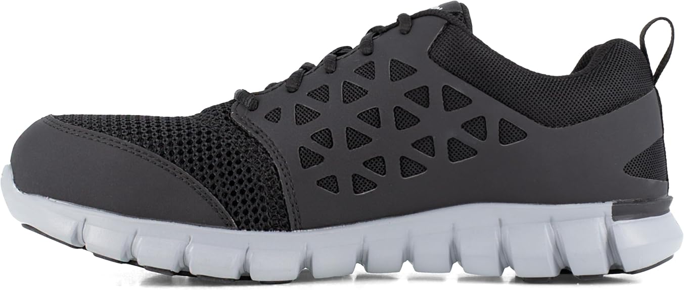 Reebok Men's Rb4041 Sublite Cushion Safety Toe Athletic Work Shoe Black
