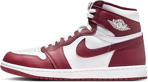 NIKE Jordan Men's 1 Retro High OG Artisanal Red White/Team Red (DZ5485 160) - 11