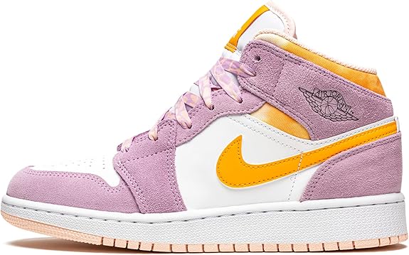 nike Air Jordan 1 Mid GS UNC a Chicago Youth Big Kids FB2212 100
