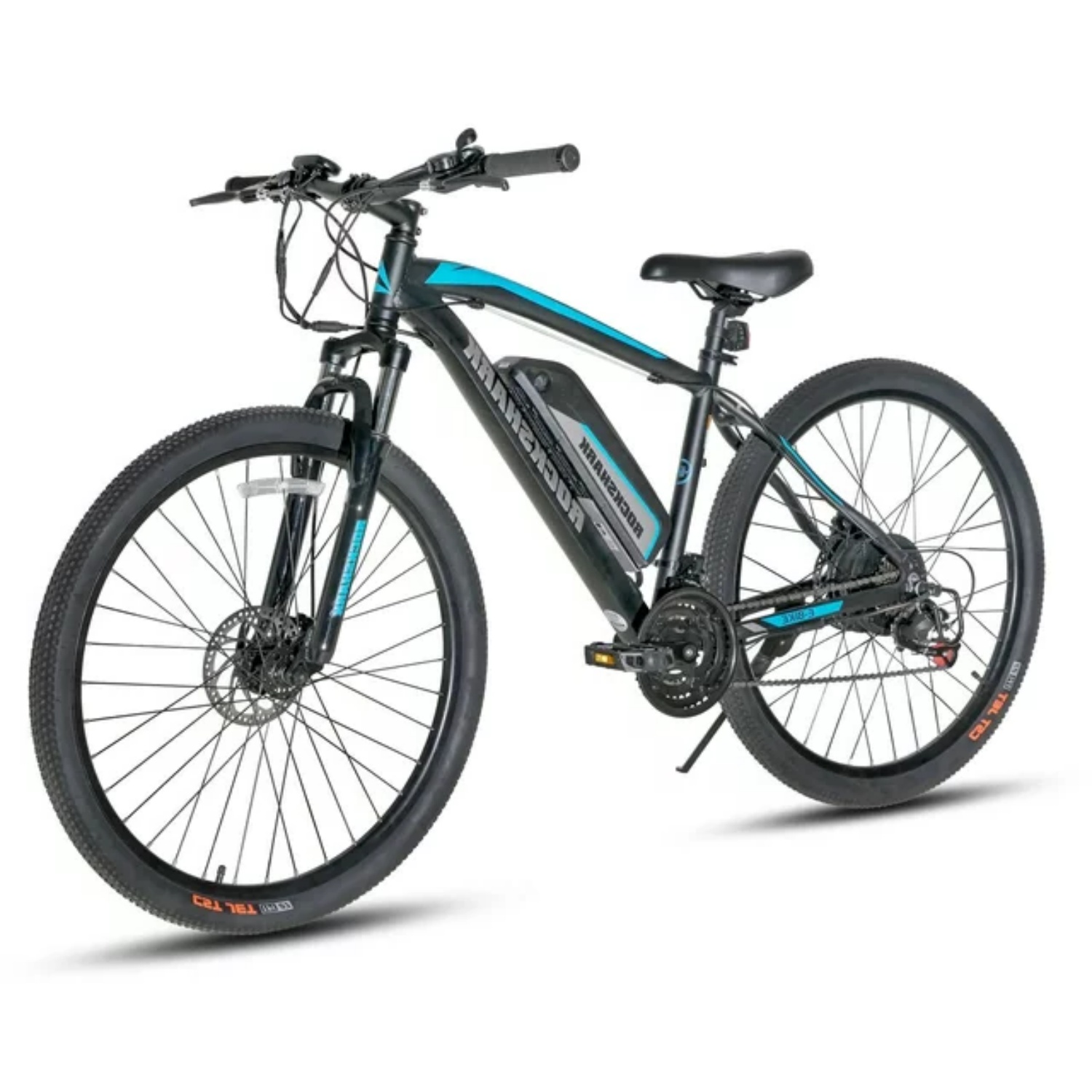 Hiland Rockshark Electric Bike Electric Mountain Bike Aluminum 26/27.5 inch 350W 20MPH Adults E-Bike Shimano 21 Speed Disc Brake Suspension Fork with 36V 10.4Ah Removable Battery