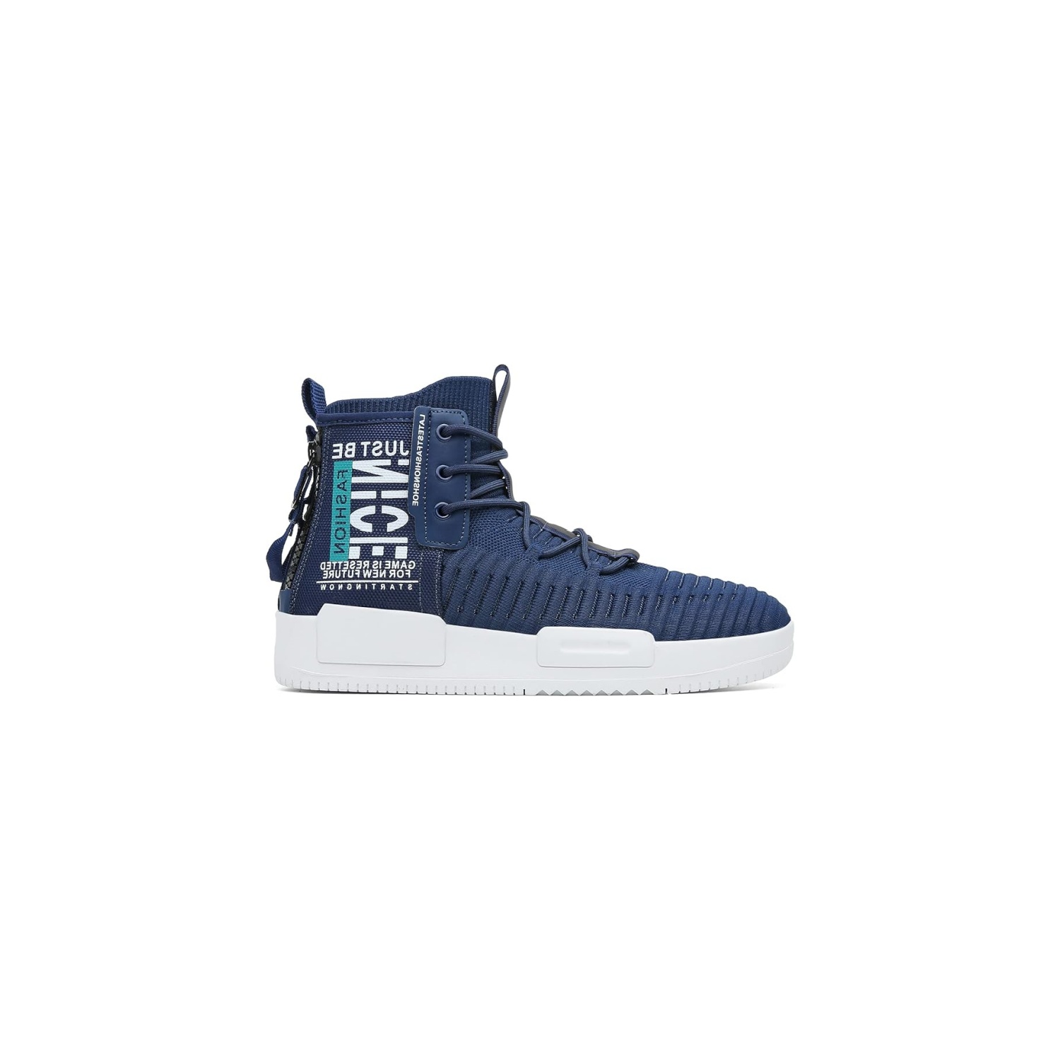 RUNMAXX Mens Fashion Walking Lace Up High Top Shoes Stylish Running Athletic Casual Sneaker