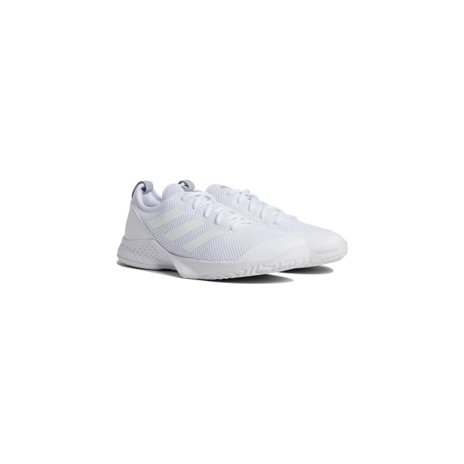 adidas Courtflash White/White/Silver Metallic 9 B (M)