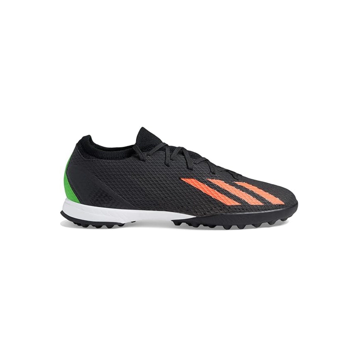 adidas Unisex X Speedportal.3 Turf Soccer Shoe, Black/Solar Red/Solar Green, 7 US Men