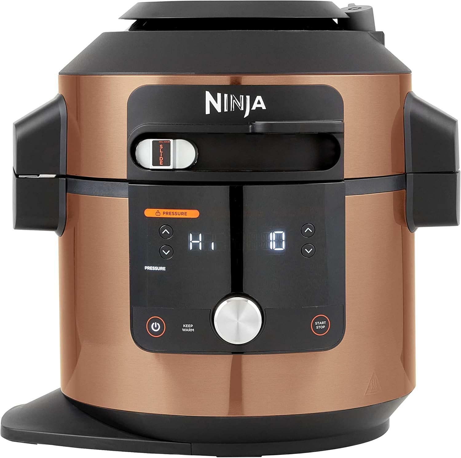 Ninja Foodi MAX 14-in-1 SmartLid Multi Cooker, 7.5L Electric Pressure Cooker & Air Fryer, Combi-Steam, Slow Cook, Bake, Grill, Copper/Black Amazon Exclusive OL650UKCP