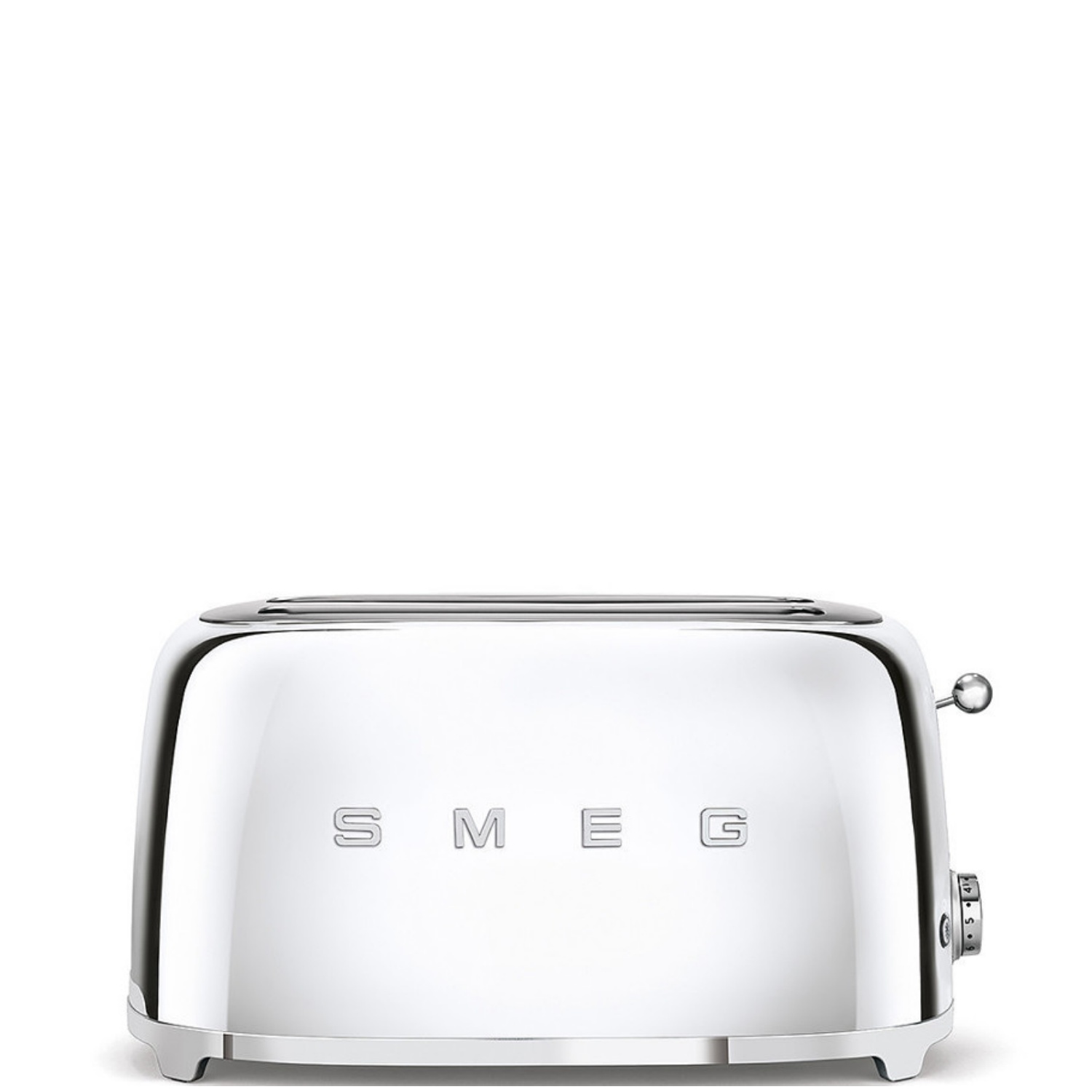 Smeg Polished Stainless Steel 4 Slice (2 Slot) Long-Slot Toaster