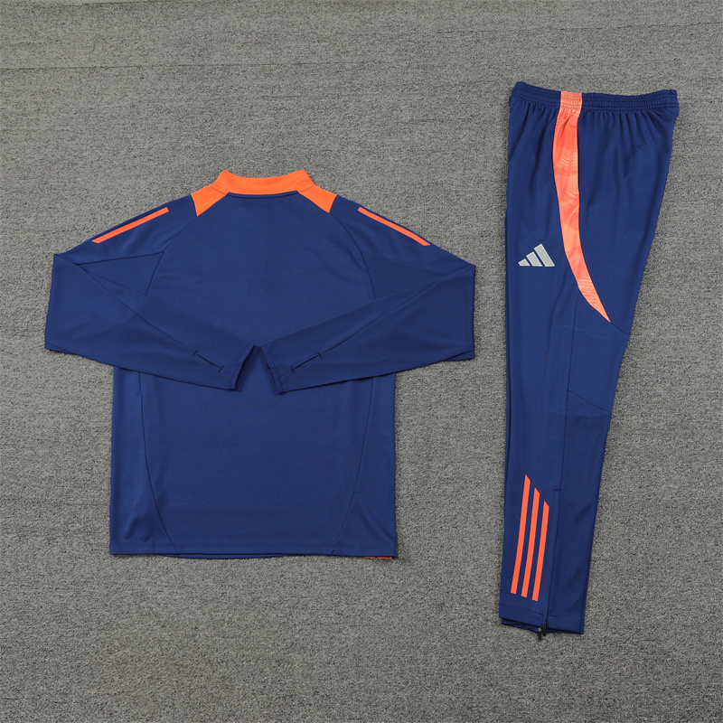 2024/2025 Player Edition Manchester United royal blue Half-zip training suit Football jerseys