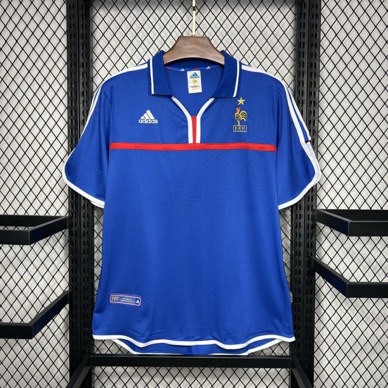 2000 Retro France Home Football Shirt