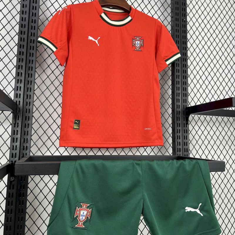 2025/2026 Portugal Home Football Shirt （Kids Size）