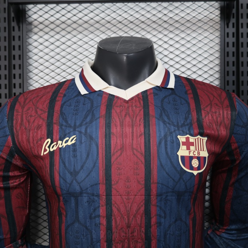 2025/26 Barcelona Special Edition Long Sleeve Football Jersey