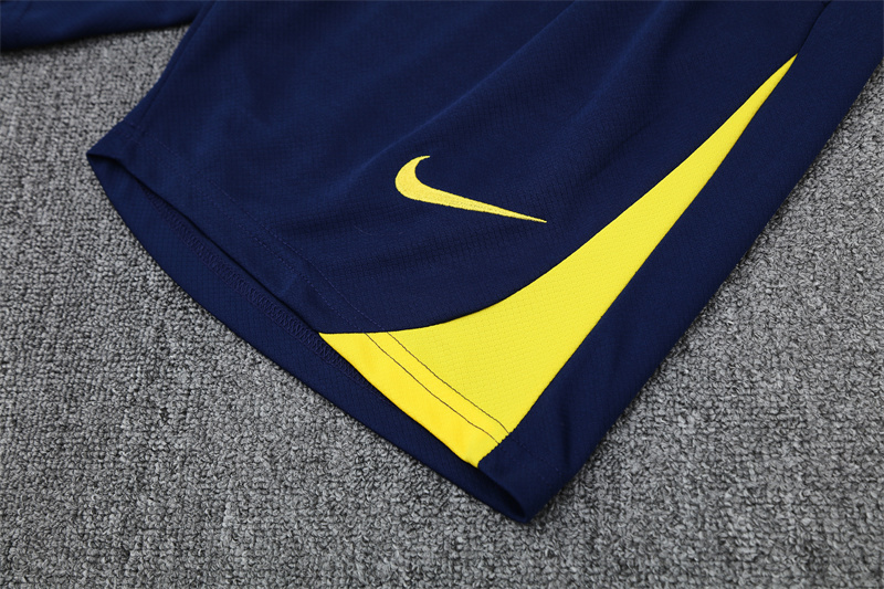 2025/26 Short Sleeve Atletico Madrid Royal Blue Training Suit (child size)