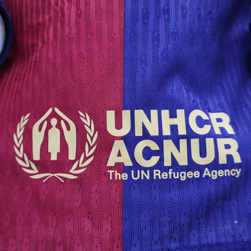 2024/2025 Player Edition Barcelona Home Long Sleeve Football Jersey