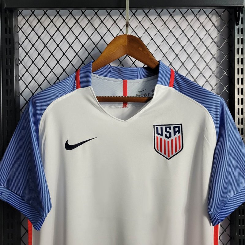 2016 Retro United States Home Football Shirt