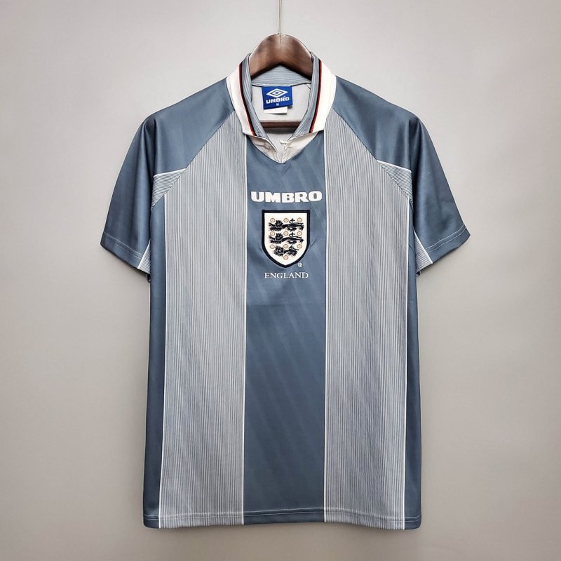 1996 Retro England Away Football Shirt