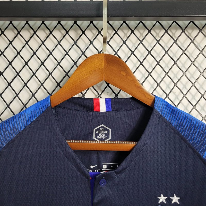 2018 Retro France Home Football Shirt